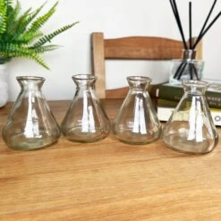 Darthome Limited Set Of 4 Conical Bottle Bud Vases