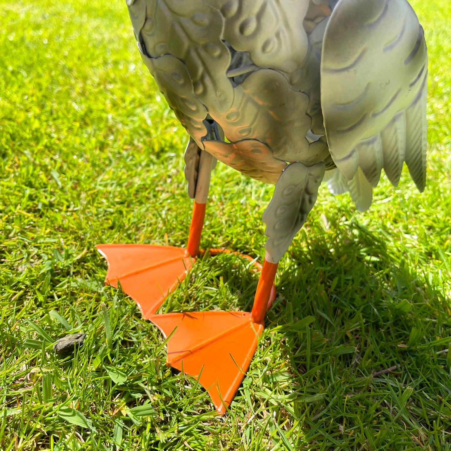 Darthome Limited Metal Pelican With Fish Garden Ornament 5 Darthome Limited Metal Pelican With Fish Garden Ornament - Image 5