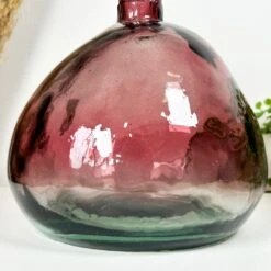 Darthome Limited Recycled Glass Pink Bubble Vase -Darthome Limited IMG E3769