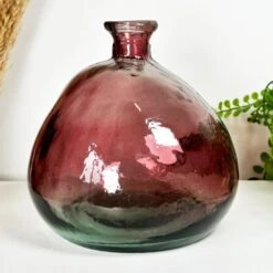 Darthome Limited Recycled Glass Pink Bubble Vase