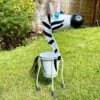 Darthome Limited Metal Zebra Plant Pot Ornament