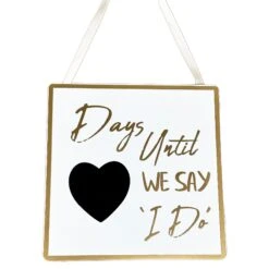 Darthome Limited Gold Script Wedding Day Countdown Plaque -Darthome Limited IMG E3803copy
