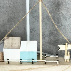 Darthome Limited Wooden Brown Boat Houses Ornament -Darthome Limited IMG E3868