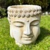 Darthome Limited Cement Buddha Head Planter - White