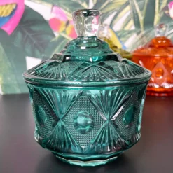 Darthome Limited Eclectic Jewelled Glass Trinket Pots -Darthome Limited IMG E3920