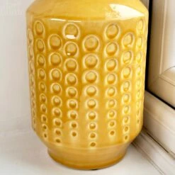 Darthome Limited Mustard Round Indented Ceramic Vase 11 Darthome Limited Mustard Round Indented Ceramic Vase -Darthome Limited IMG E3976 ee638824 c843 4b50 9f98 b60c92ea7b1d