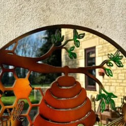 Darthome Limited Honeycomb Beehive Mirrored Wall Art 60cm -Darthome Limited IMG E4184 378b7a15 c537 40f7 8375 790247a1a3f5