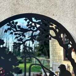 Darthome Limited Black Fishing Boy Mirrored Wall Art 45cm -Darthome Limited IMG E4211