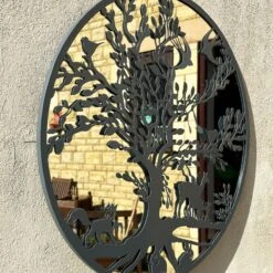 Darthome Limited Grey Woodland Wildlife Mirrored Wall Art 60cm -Darthome Limited IMG E4237