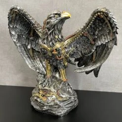 Darthome Limited Silver Steampunk Eagle Ornament