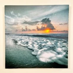 Darthome Limited Sunset Ocean LED Canvas Wall Art 40cm