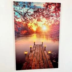 Darthome Limited Portrait Rectangular Autumn LED Jetty Canvas Wall Art 60cm -Darthome Limited IMG E4307 edited198