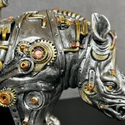 Darthome Limited Standing Steampunk Rhino Ornament -Darthome Limited IMG E4312