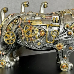Darthome Limited Standing Steampunk Rhino Ornament -Darthome Limited IMG E4313