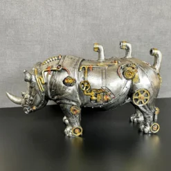 Darthome Limited Standing Steampunk Rhino Ornament -Darthome Limited IMG E4316
