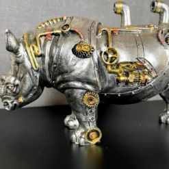Darthome Limited Standing Steampunk Rhino Ornament -Darthome Limited IMG E4318