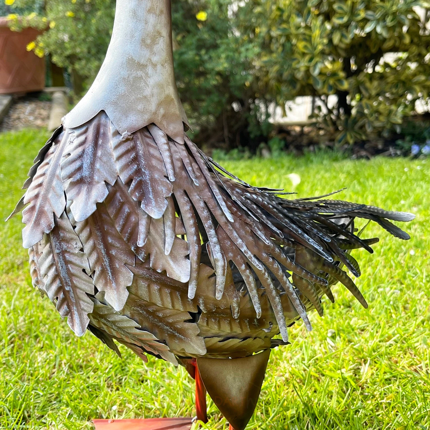 Darthome Limited Brown Metal Goose Garden Ornament 3 Darthome Limited Brown Metal Goose Garden Ornament - Image 3