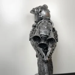 Darthome Limited Silver Steampunk Pilot Bird Ornament -Darthome Limited IMG E4350