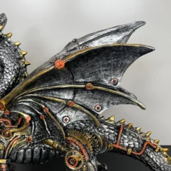 Darthome Limited Silver Steampunk Dragon Ornament -Darthome Limited IMG E4377