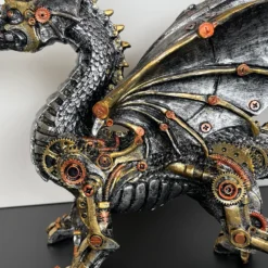 Darthome Limited Silver Steampunk Dragon Ornament -Darthome Limited IMG E4378