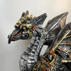 Darthome Limited Silver Steampunk Dragon Ornament -Darthome Limited IMG E4379