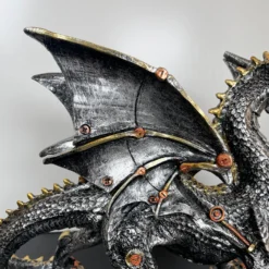 Darthome Limited Silver Steampunk Dragon Ornament -Darthome Limited IMG E4381