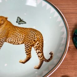 Darthome Limited Round Pale Green Leopard Trinket Dish -Darthome Limited IMG E4404