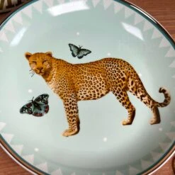 Darthome Limited Round Pale Green Leopard Trinket Dish -Darthome Limited IMG E4409