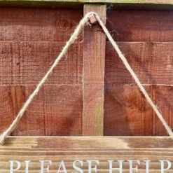 Darthome Limited Wooden Garden Sign - Help Yourself To Next Doors Flowers -Darthome Limited IMG E4509 edited22