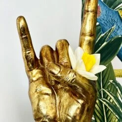 Darthome Limited Gold Rock On Hand Vase -Darthome Limited IMG E4511