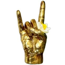 Darthome Limited Gold Rock On Hand Vase -Darthome Limited IMG E4514copy