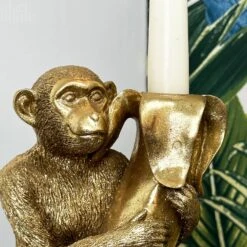 Darthome Limited Gold Monkey With Banana Candlestick Holder -Darthome Limited IMG E4526