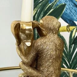 Darthome Limited Gold Monkey With Banana Candlestick Holder -Darthome Limited IMG E4531 5e4c4e6a a593 451b ab3f f8052996bbb0