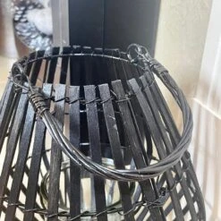 Darthome Limited Matt Black Slatted Candle Lantern 10 Darthome Limited Matt Black Slatted Candle Lantern -Darthome Limited IMG E4645