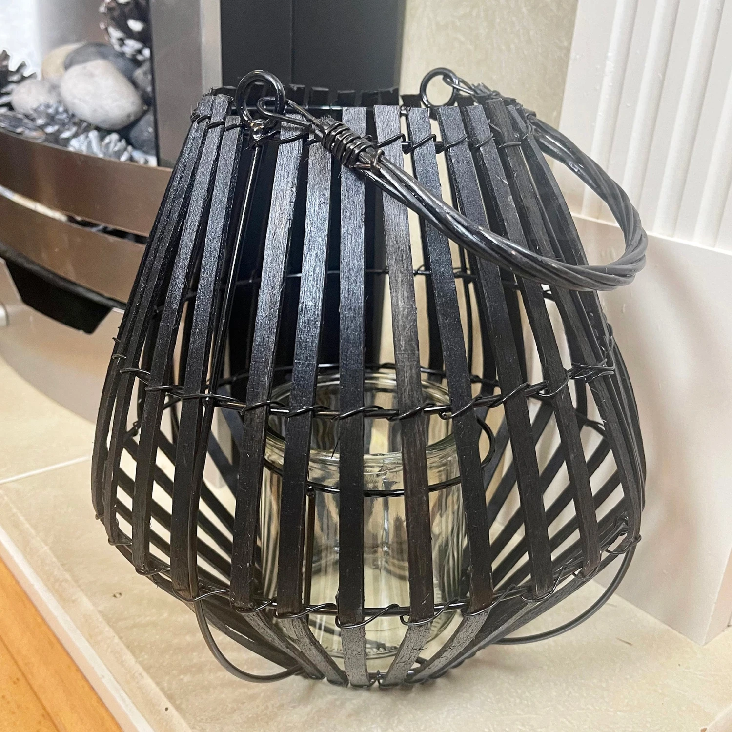Darthome Limited Matt Black Slatted Candle Lantern 1 Darthome Limited Matt Black Slatted Candle Lantern
