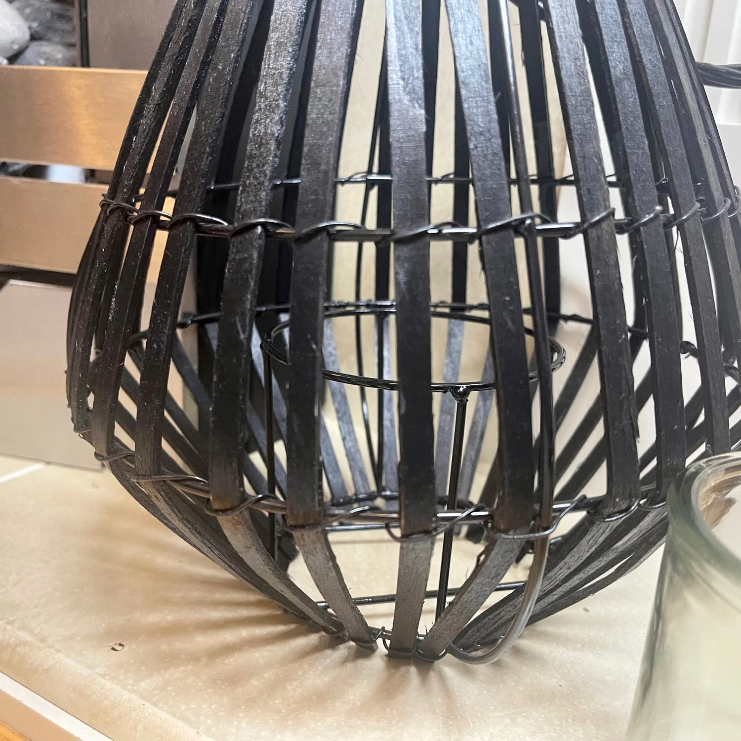 Darthome Limited Matt Black Slatted Candle Lantern 6 Darthome Limited Matt Black Slatted Candle Lantern - Image 6