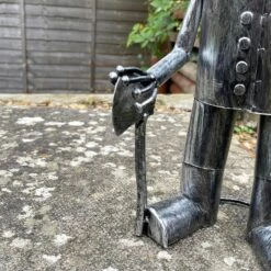 Darthome Limited Silver Tin Man Garden Sculpture -Darthome Limited IMG E4655