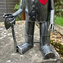 Darthome Limited Silver Tin Man Garden Sculpture -Darthome Limited IMG E4656