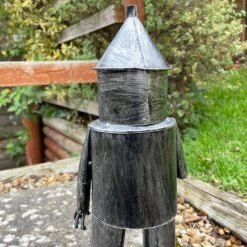 Darthome Limited Silver Tin Man Garden Sculpture -Darthome Limited IMG E4659