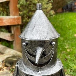 Darthome Limited Silver Tin Man Garden Sculpture -Darthome Limited IMG E4660
