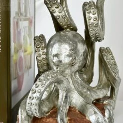 Darthome Limited Silver Octopus Bookends -Darthome Limited IMG E4707