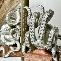 Darthome Limited Silver Octopus Bookends -Darthome Limited IMG E4708 44371fd9 7809 4235 9c75 8310212fef29