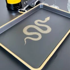 Darthome Limited Black & Gold Snake Print Tray -Darthome Limited IMG E4754 edited104