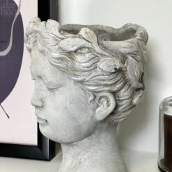 Darthome Limited Stone Effect Goddess Head Pot Cover 12 Darthome Limited Stone Effect Goddess Head Pot Cover -Darthome Limited IMG E4757