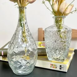 Darthome Limited Set Of 2 Large Clear Glass Vases- Bottles -Darthome Limited IMG E4782 edited130