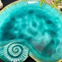 Darthome Limited Ceramic Teal Blue Shell Trinket Dish 9 Darthome Limited Ceramic Teal Blue Shell Trinket Dish -Darthome Limited IMG E5239