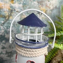 Darthome Limited Metal Lighthouse Tealight Holder -Darthome Limited IMG E5272
