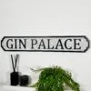 Darthome Limited Crackled Gin Palace Street Sign