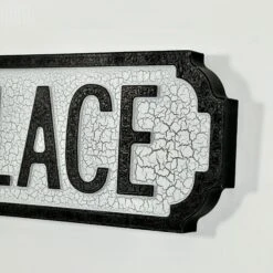 Darthome Limited Crackled Prosecco Palace Street Sign -Darthome Limited IMG E5286