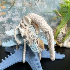 Darthome Limited Blue & White Starfish In Rope Ornament -Darthome Limited IMG E5301